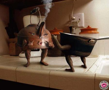 discussion � la cuisine